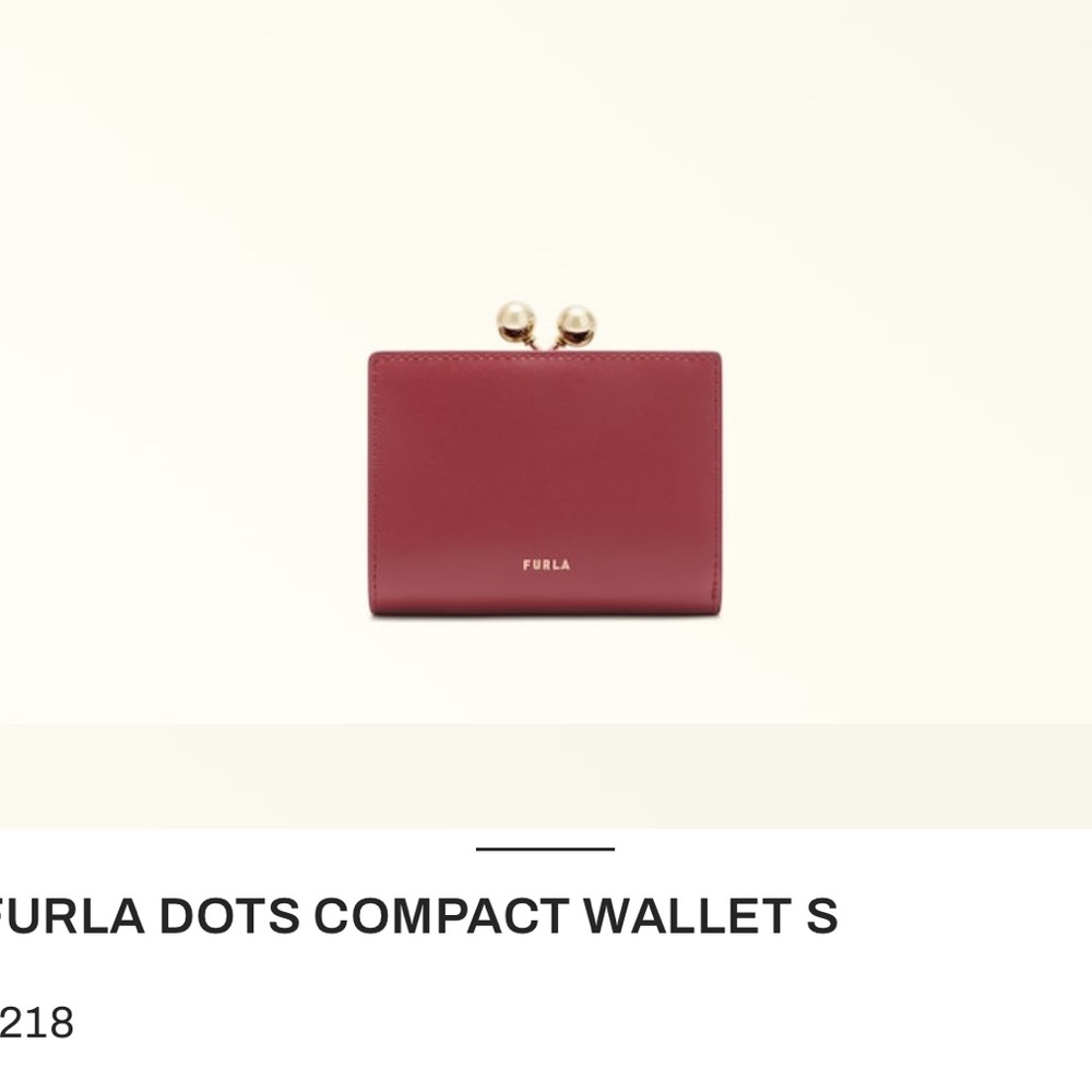 Furla Red Compact Wallet